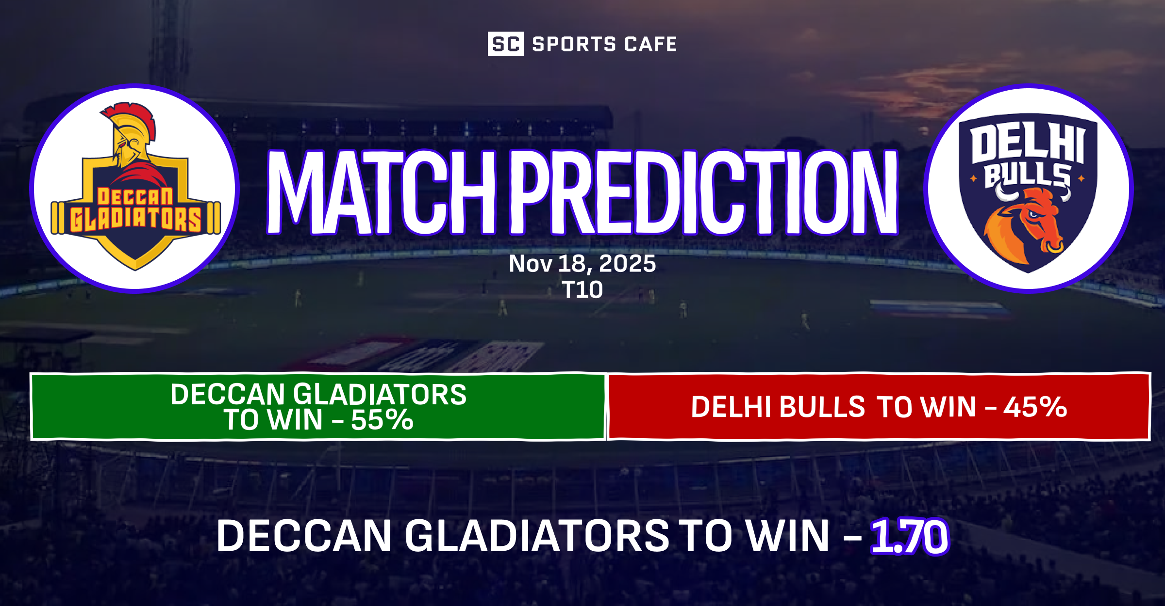 Deccan Gladiators vs Delhi Bulls